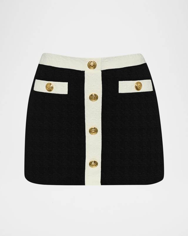 Coco Colorblock Chic Mini Skirt